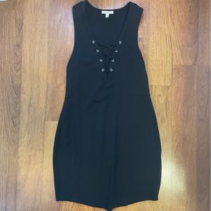 black mini dress